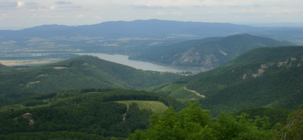 Panoramic view of the Duna river from Dobogk.