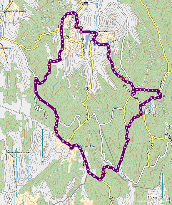 Map of the route.
