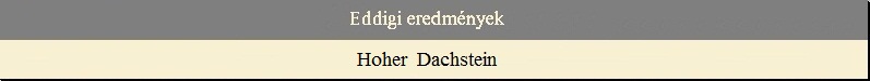 Eddigi eredm�nyek - Hoher Dachstein