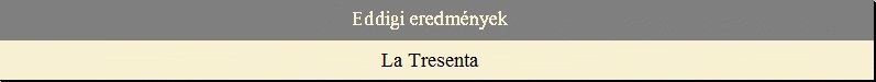 Eddigi eredm�nyek - La Tresenta